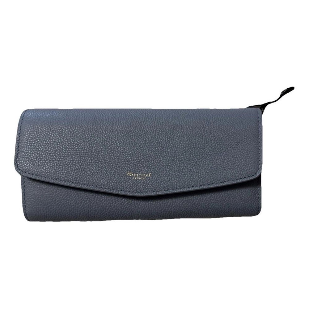 Chic light blue Leather Wallet